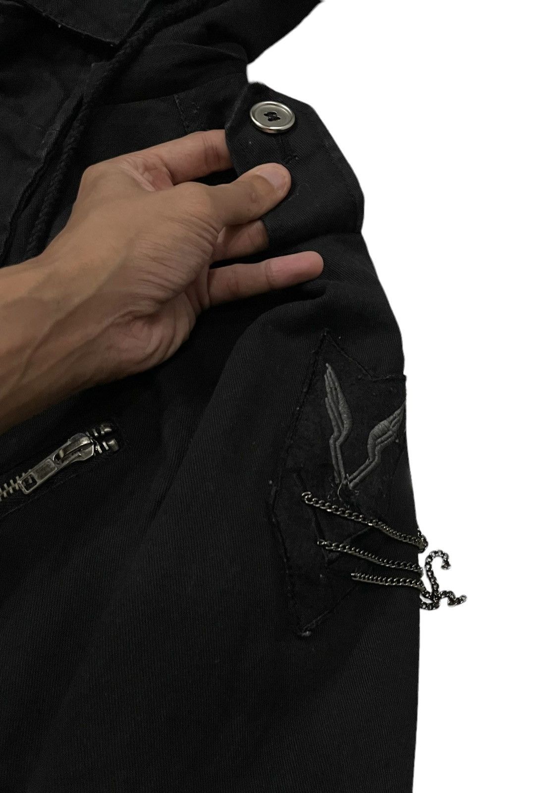 Le Grande Bleu (L.G.B.) Vintage Glad News Seditionaries Punk Skull Fishtail Parka Size US XS / EU 42 / 0 - 11 Thumbnail