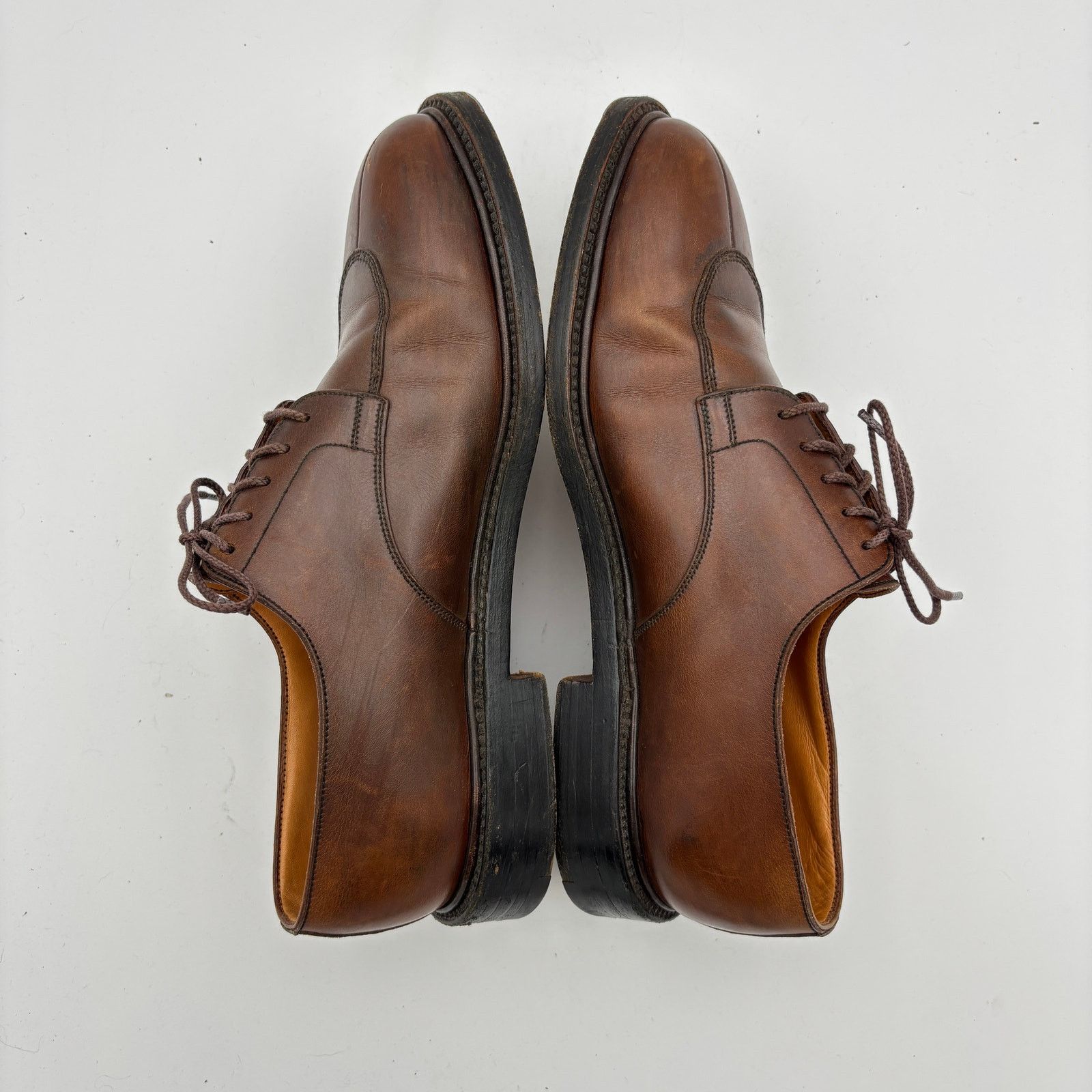 J.M. Weston J.M. Weston 598-22 Half Hunt Brown Boxcalf Derby Shoes 8D Size US 8 / EU 41 - 7 Thumbnail