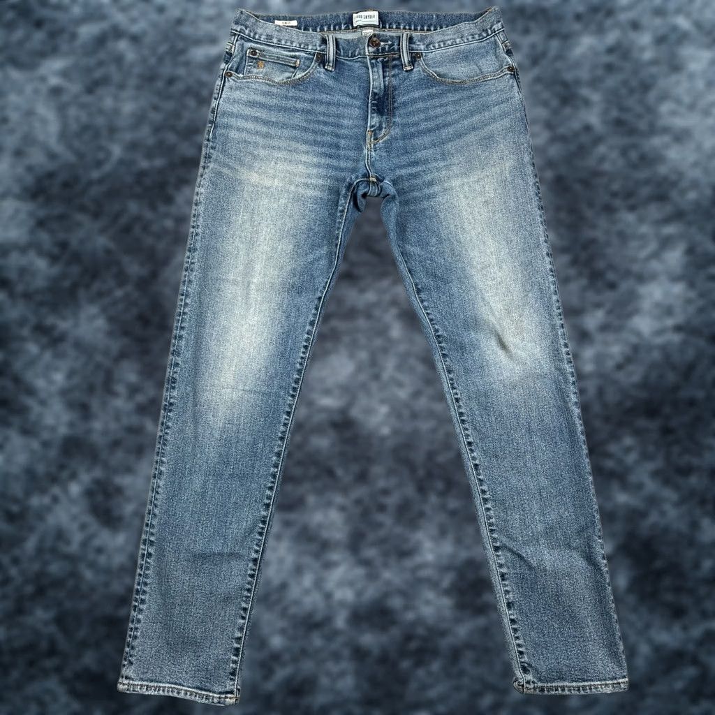 Todd Snyder Todd Snyder Slim Fit Jeans Mens 33x32 Blue Stretch Denim Pants Huckberry Size US 33 - 1 Thumbnail