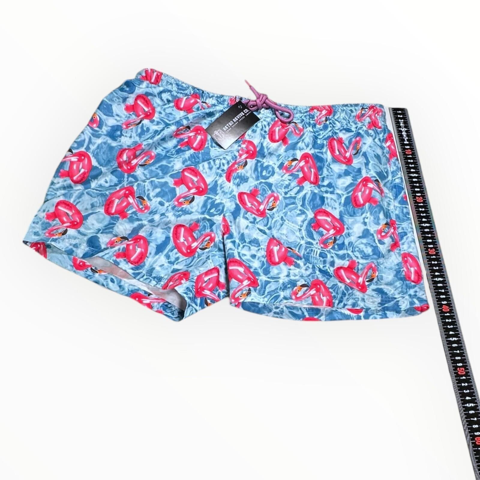 Primark Primark Swim Shorts Men's UK Size XL Blue Flamingo Float Size US 36 / EU 52 - 6 Thumbnail
