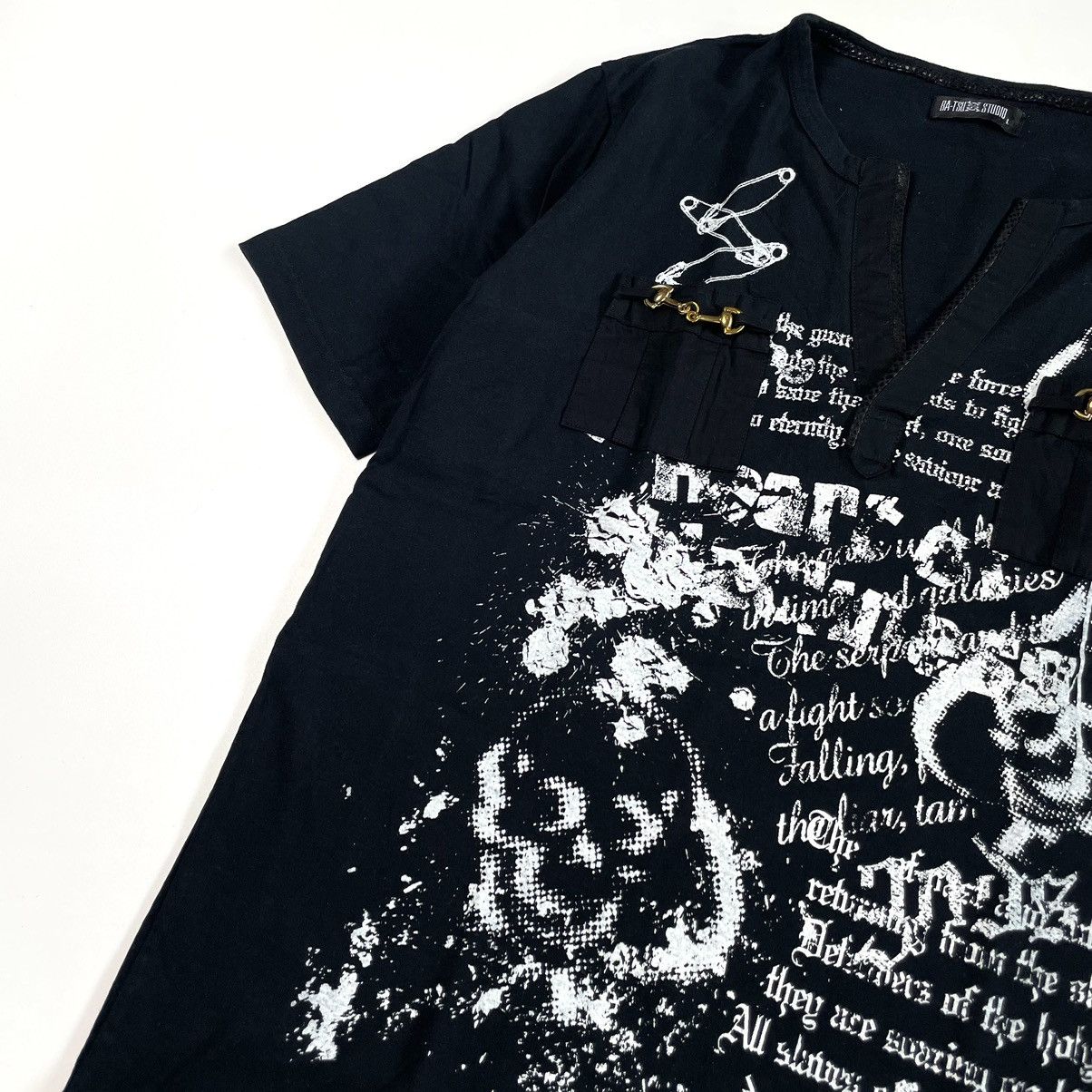 If Six Was Nine Y2K Gothic Skull Ba-Tsu Studio tshirt Size US M / EU 48-50 / 2 - 7 Thumbnail