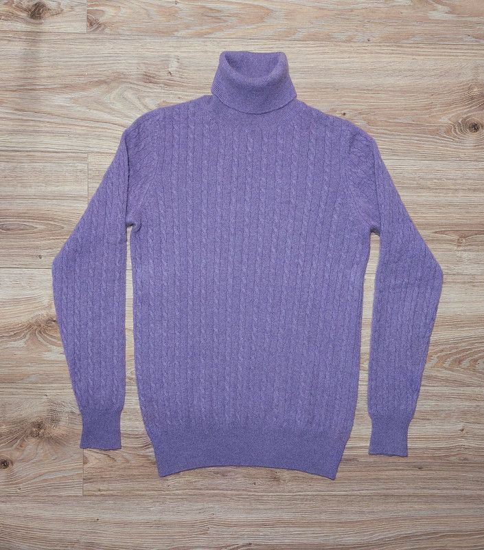 Marks & Spencer 100% cashmere sweater turtleneck purple soft elegant Size M / US 6-8 / IT 42-44 - 1 Thumbnail