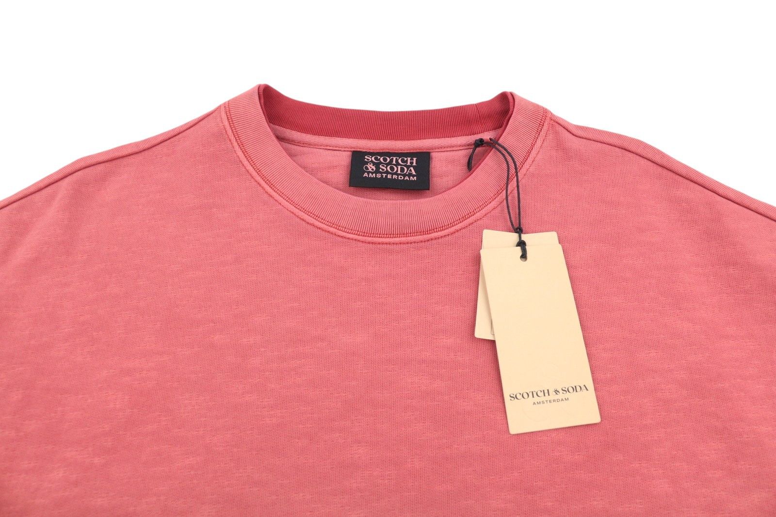 Scotch & Soda L Dusty Red Crew Neck Sweatshirt 88545 Size US L / EU 52-54 / 3 - 4 Thumbnail