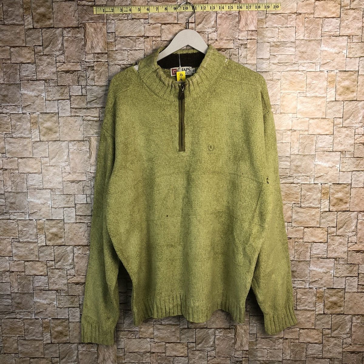 Chaps Chaps Green ripped vintage Sweatshirt #A195 Size US XL / EU 56 / 4 - 1 Thumbnail