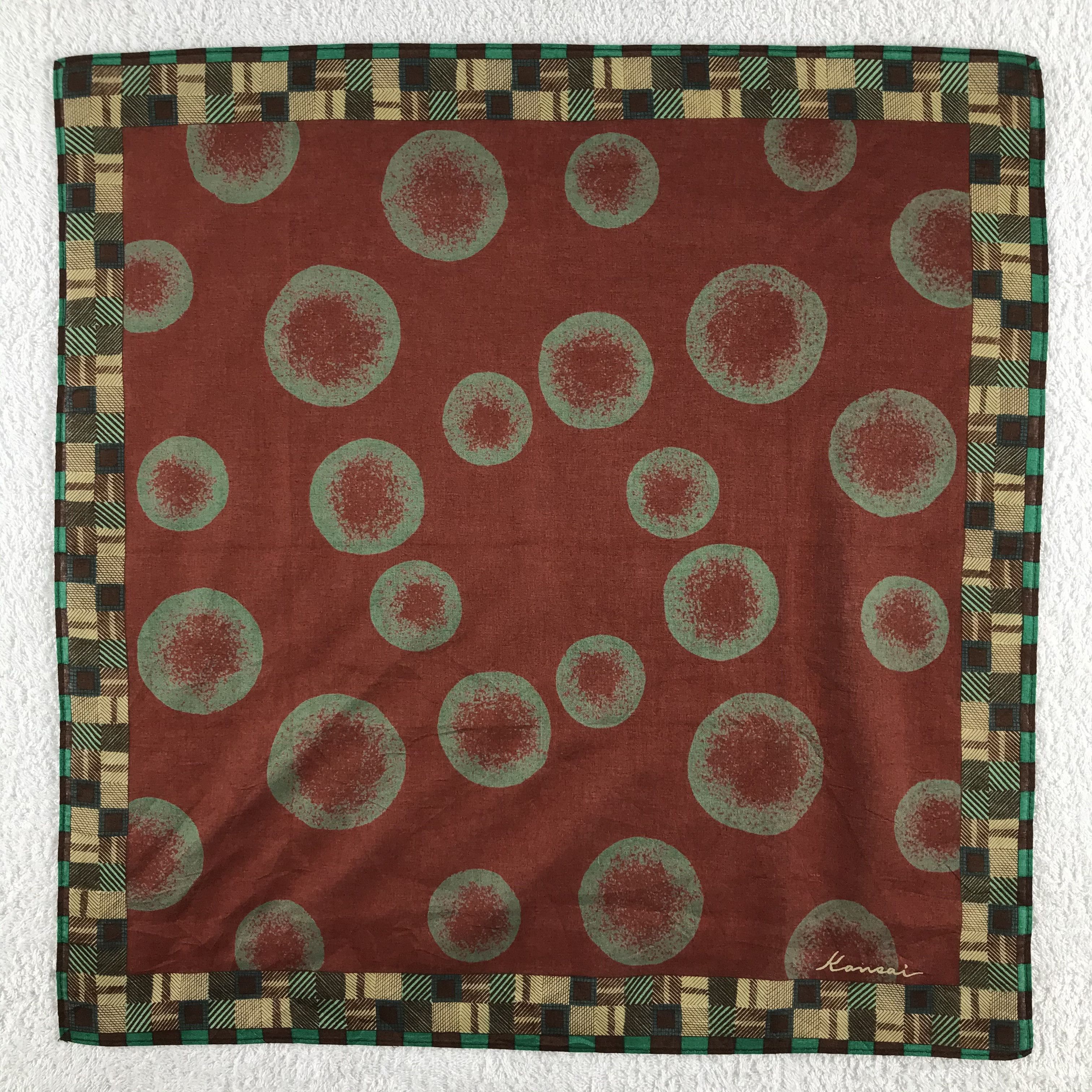 Kansai Yamamoto × Vintage Kansai Yamamoto Bandana / Handkerchief / Neckerchief - S086 Size ONE SIZE - 1 Thumbnail