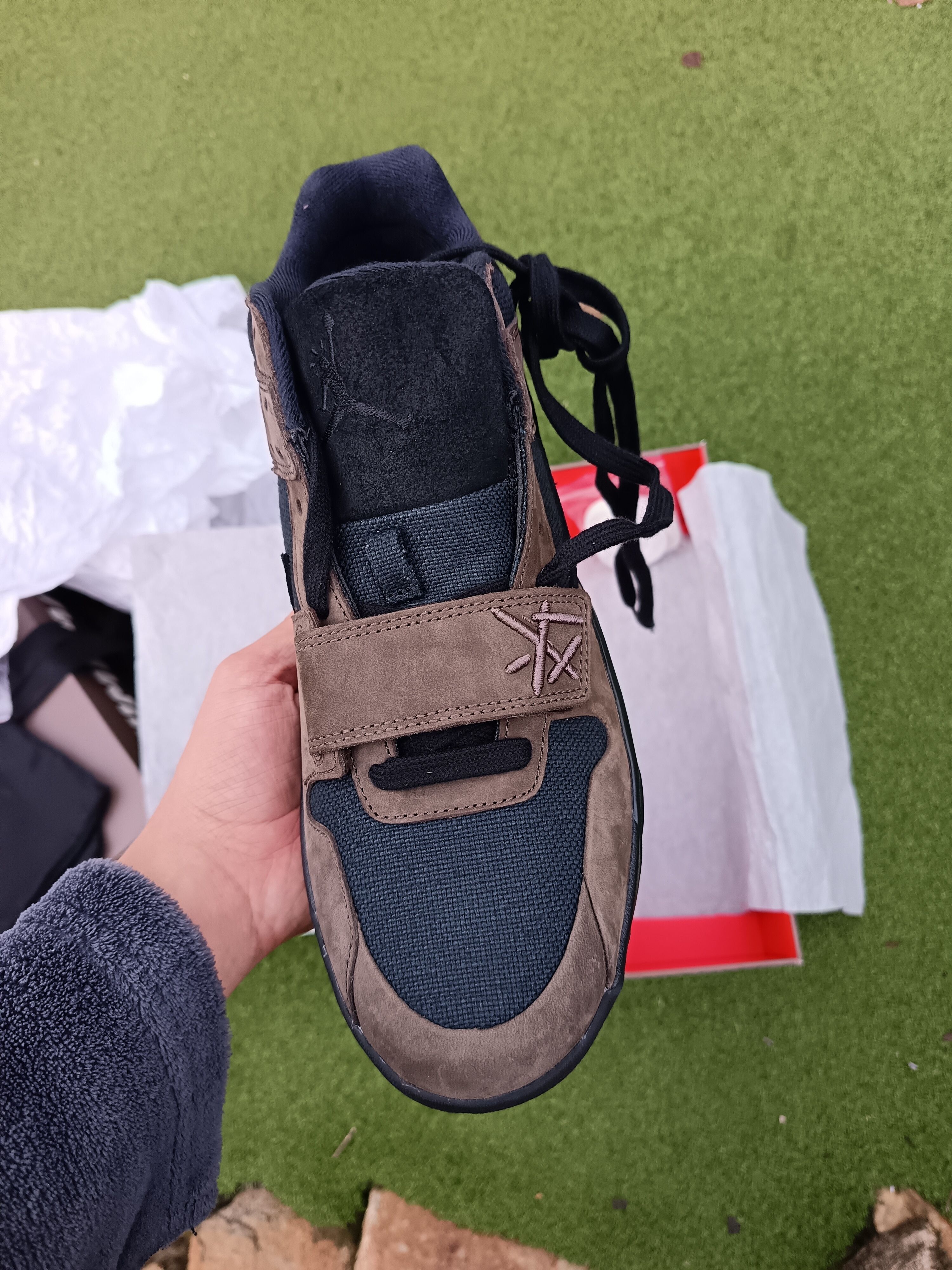 True Religion Nike Travis Scott Jumpman jack mocha Size US 10 / EU 43 - 7 Thumbnail