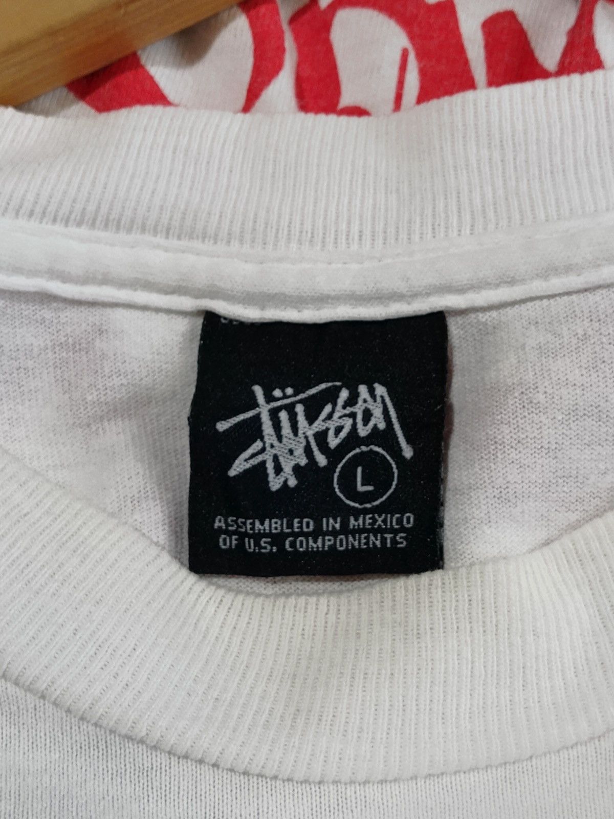 Stussy × Vintage Stussy x Grey PVC 2006 25th Anniversary World Tour shirt Size US L / EU 52-54 / 3 - 3 Thumbnail
