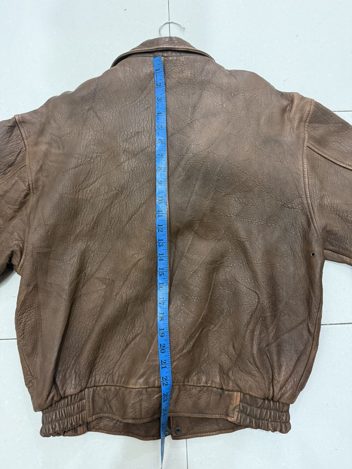 Vintage VTG Cigar Branch Aviator Leather Jacket Size US L / EU 52-54 / 3 - 12 Thumbnail
