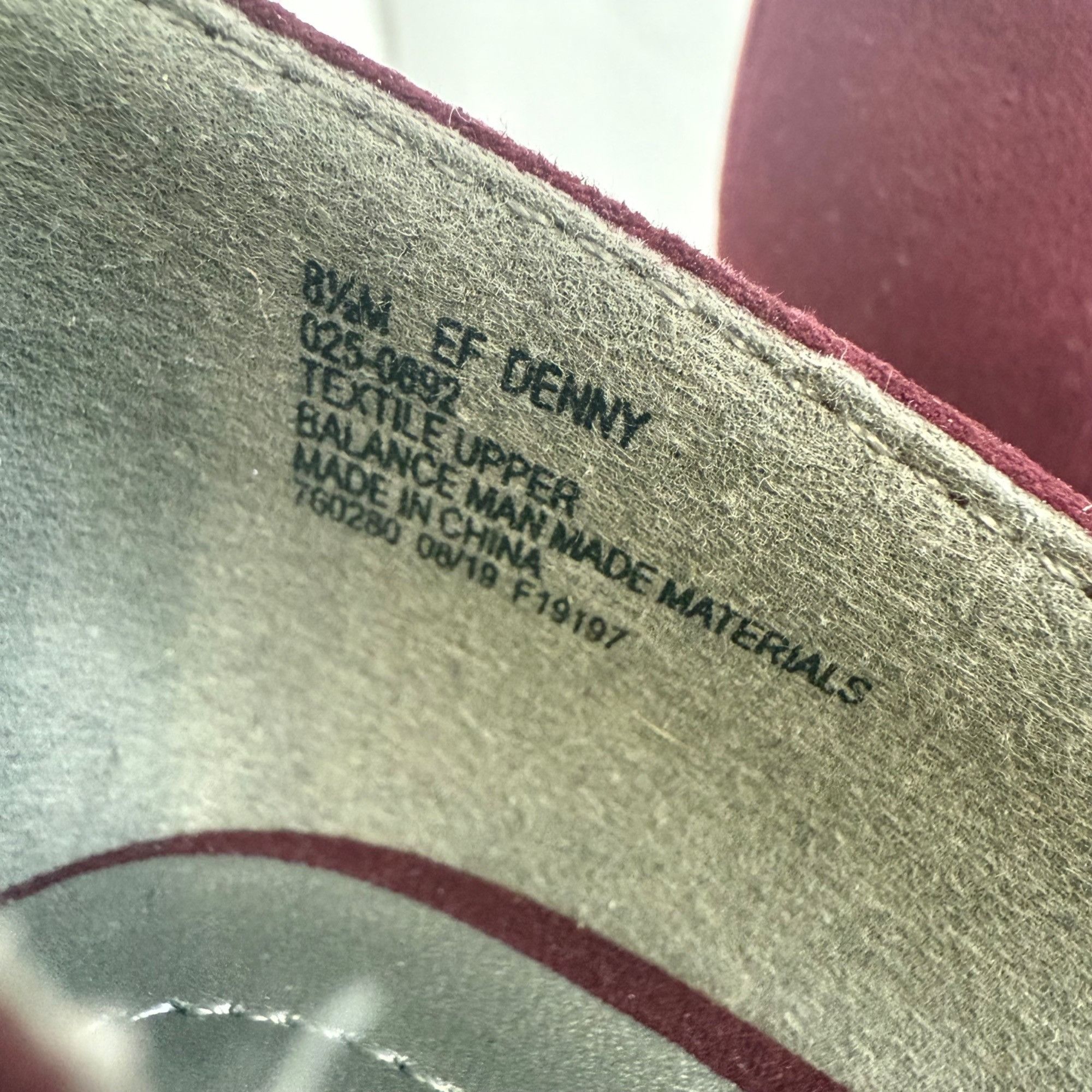 Other East 5th Wine Red Pointed Toe Heels 8.5M Womens EF Denny Fau Size US 8.5 / IT 38.5 - 4 Thumbnail