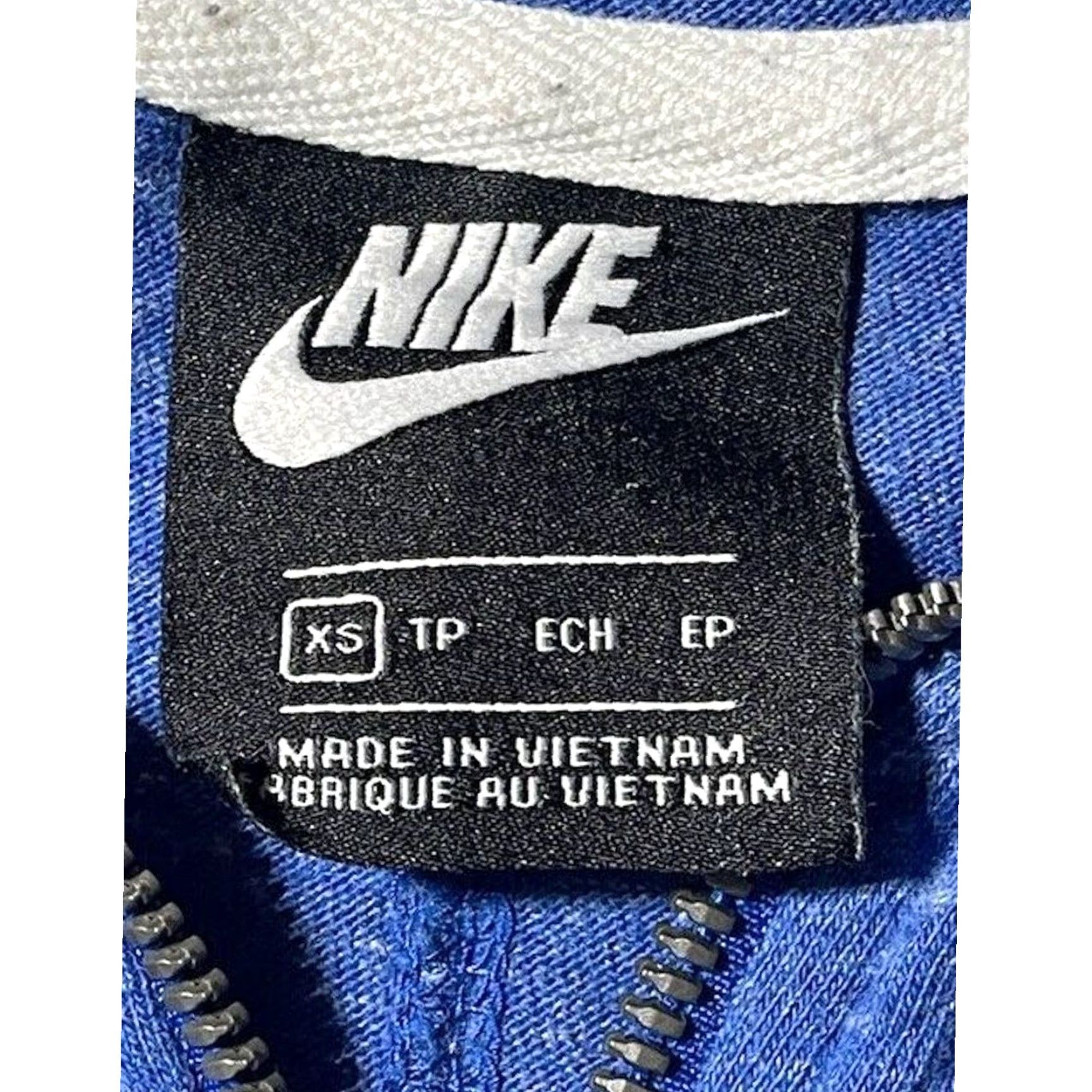 Nike VINTAGE Nike Hoodie XS Just Do It Retro Sportswear Athleisure Lightweight Layering Women Full Zip Blue Size XS / US 0-2 / IT 36-38 - 6 Thumbnail