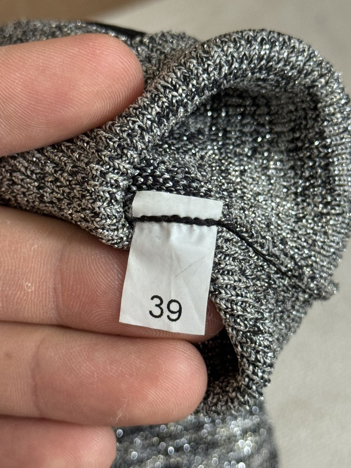 Acne Studios Acne Studios Batilda Lurex Black/silver Strips Size US 8 / IT 38 - 9 Thumbnail