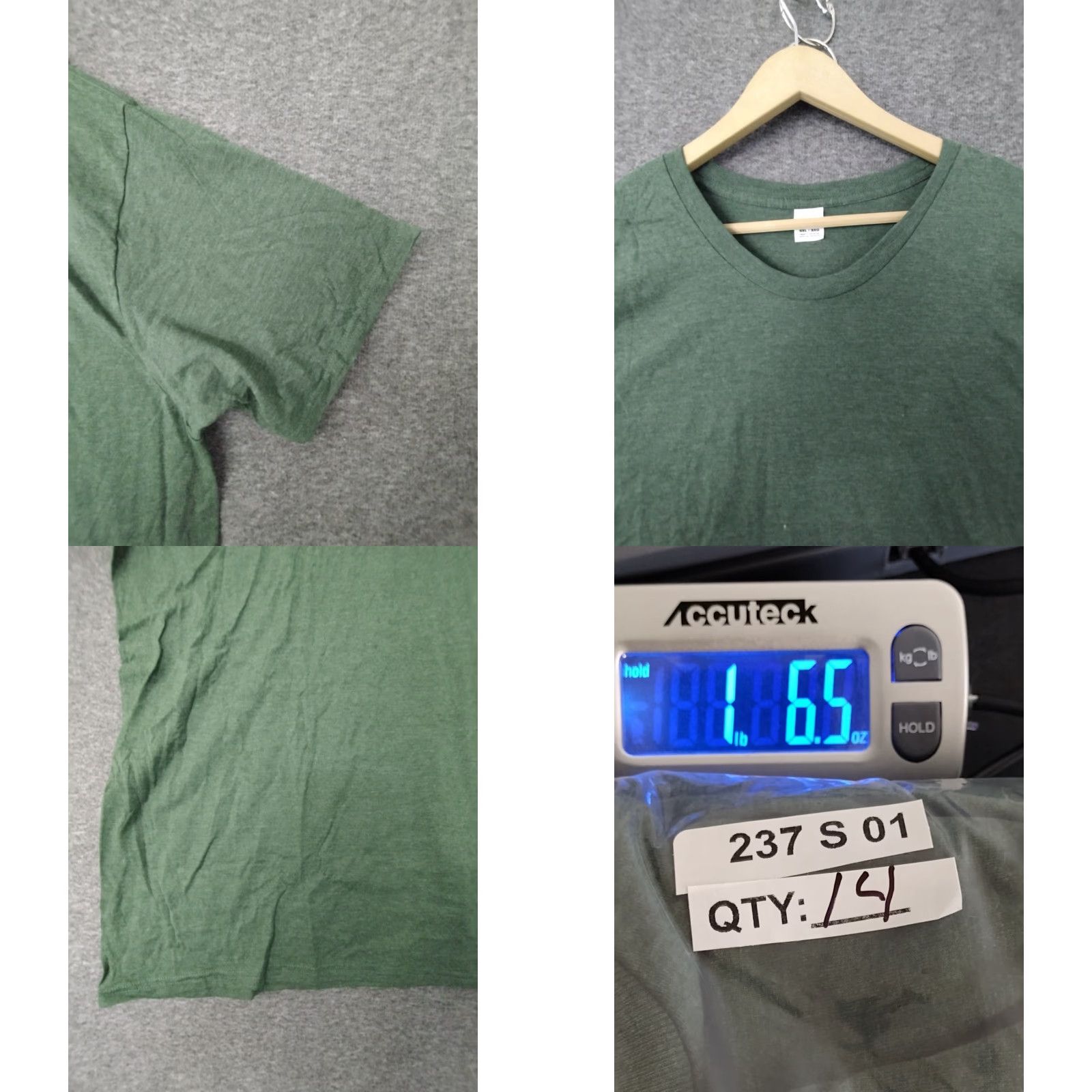 Hanes Hanes Men's 3-Pack Short Sleeve Plain Cotton Crew Neck T-Shirt 3XL Green Shirt Boys Mens Regular Size Type: T-Shirt Size US XXL / EU 58 / 5 - 8 Thumbnail