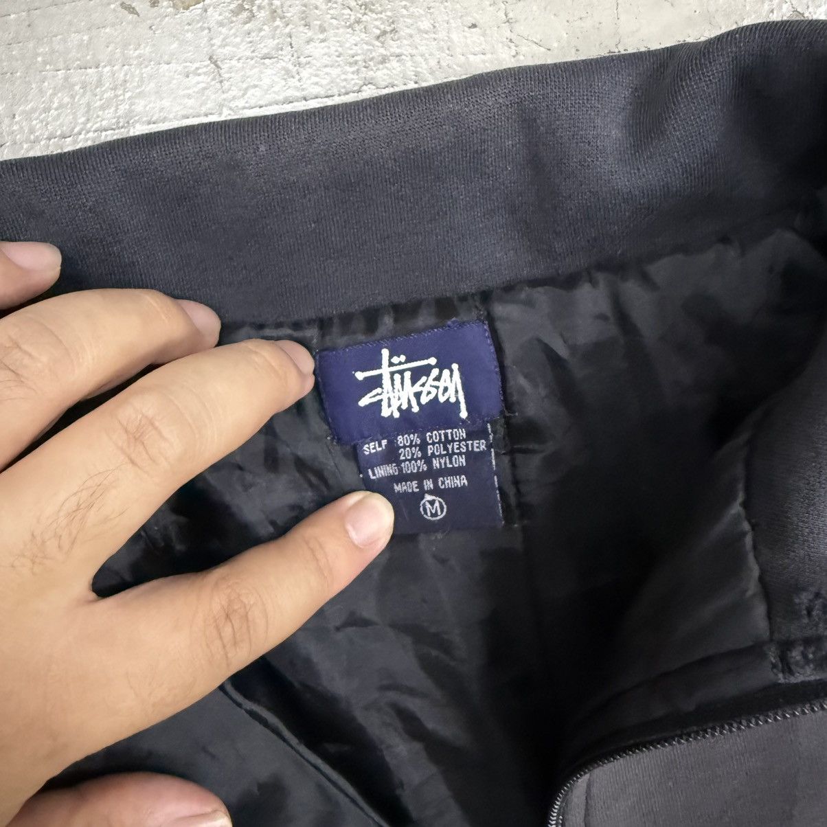 Stussy Old Stussy Fleece Full Zip Jacket Thrash Distressed Size US M / EU 48-50 / 2 - 2 Thumbnail