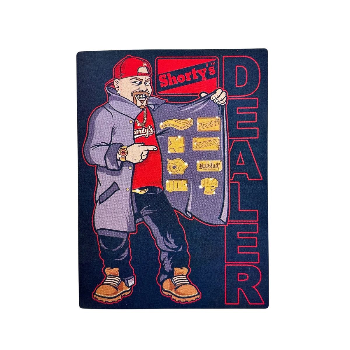 Shorty's Skateboards SHORTY'S Dealer Cartoon Skateboarding STICKER Chad Muska Size ONE SIZE - 1 Thumbnail