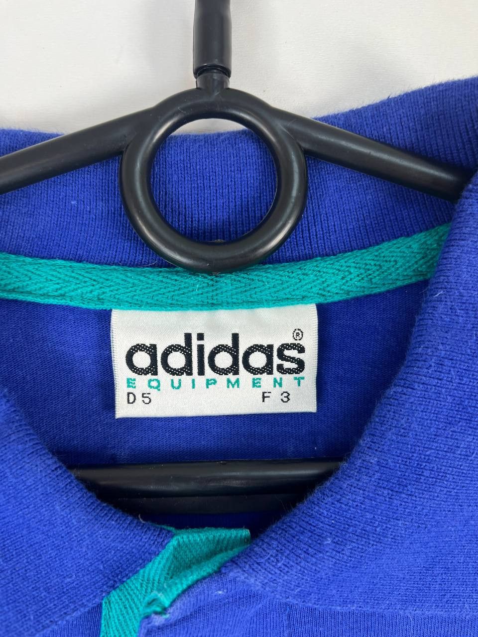 Adidas Adidas Equipment Polo Shirt 90s Blue Vintage Trefoil Size L Size US L / EU 52-54 / 3 - 2 Thumbnail
