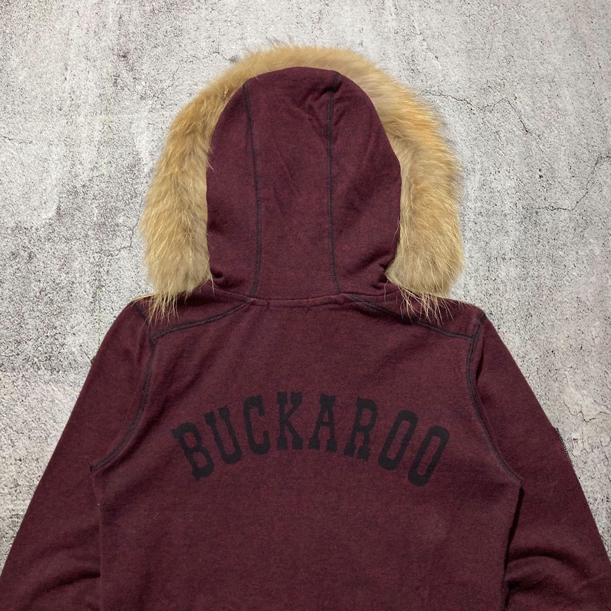 Japanese Brand 2000s Buckaro Skull Patch Logo Fur Ziphoodie Lgb Punk Style Size US S / EU 44-46 / 1 - 11 Thumbnail