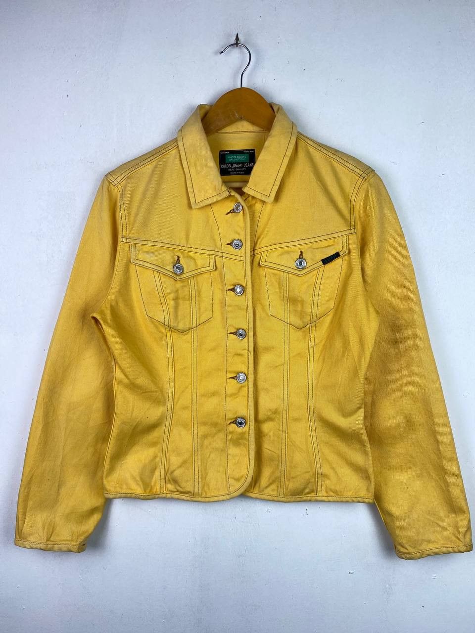 united colors of benetton denim jacket made in italy