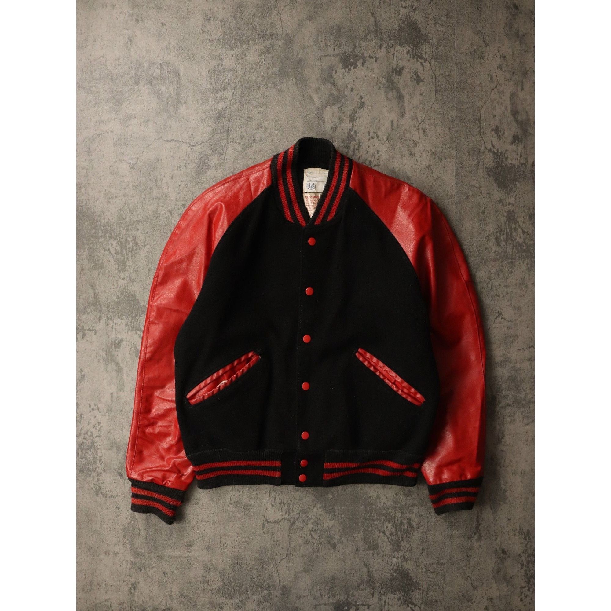 Vintage Vintage Varsity Jacket Leather Size US S / EU 44-46 / 1 - 1 Thumbnail