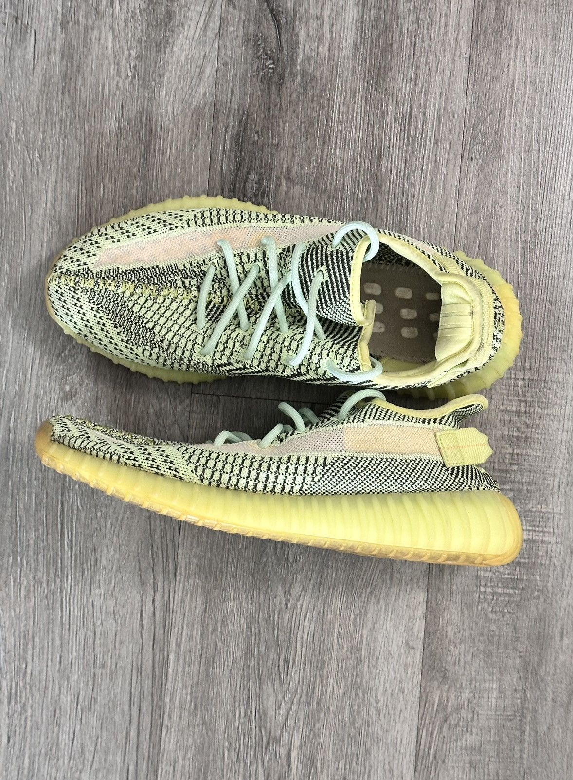 Yeezy ADIDAS YEEZY BOOST 350 V2 YEEZY-Yellow and Green Size US 12 / EU 45 - 5 Thumbnail