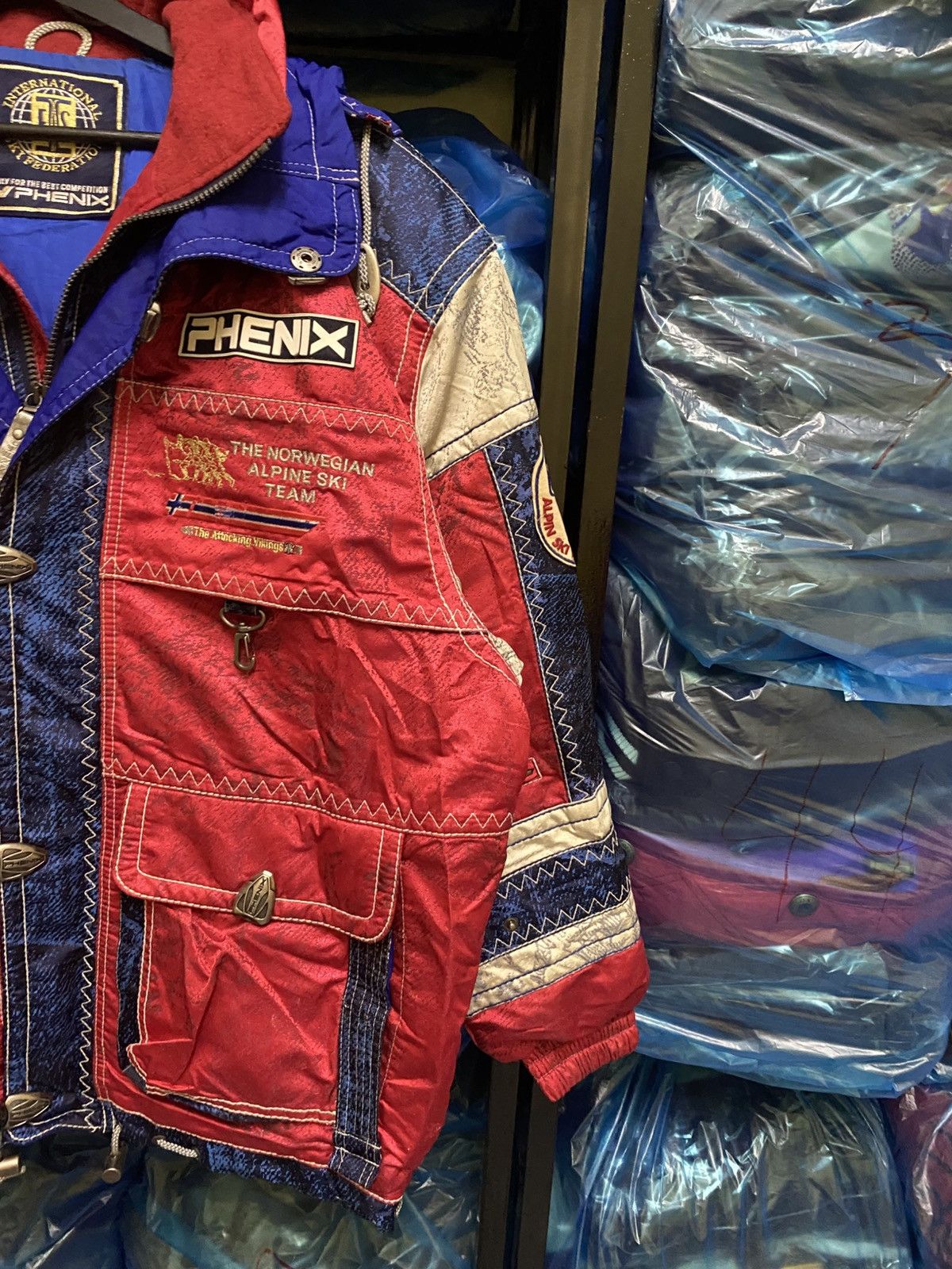 Phenix RARE VINTAGE PHENIX NORWEGIAN ALPHINE SKI TEAM NORGE JACKET Size US L / EU 52-54 / 3 - 4 Thumbnail
