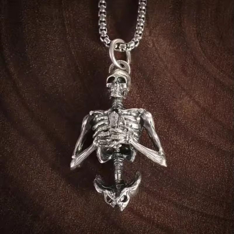Japanese Brand PRAYING Skeleton Necklace Size ONE SIZE - 1 Thumbnail