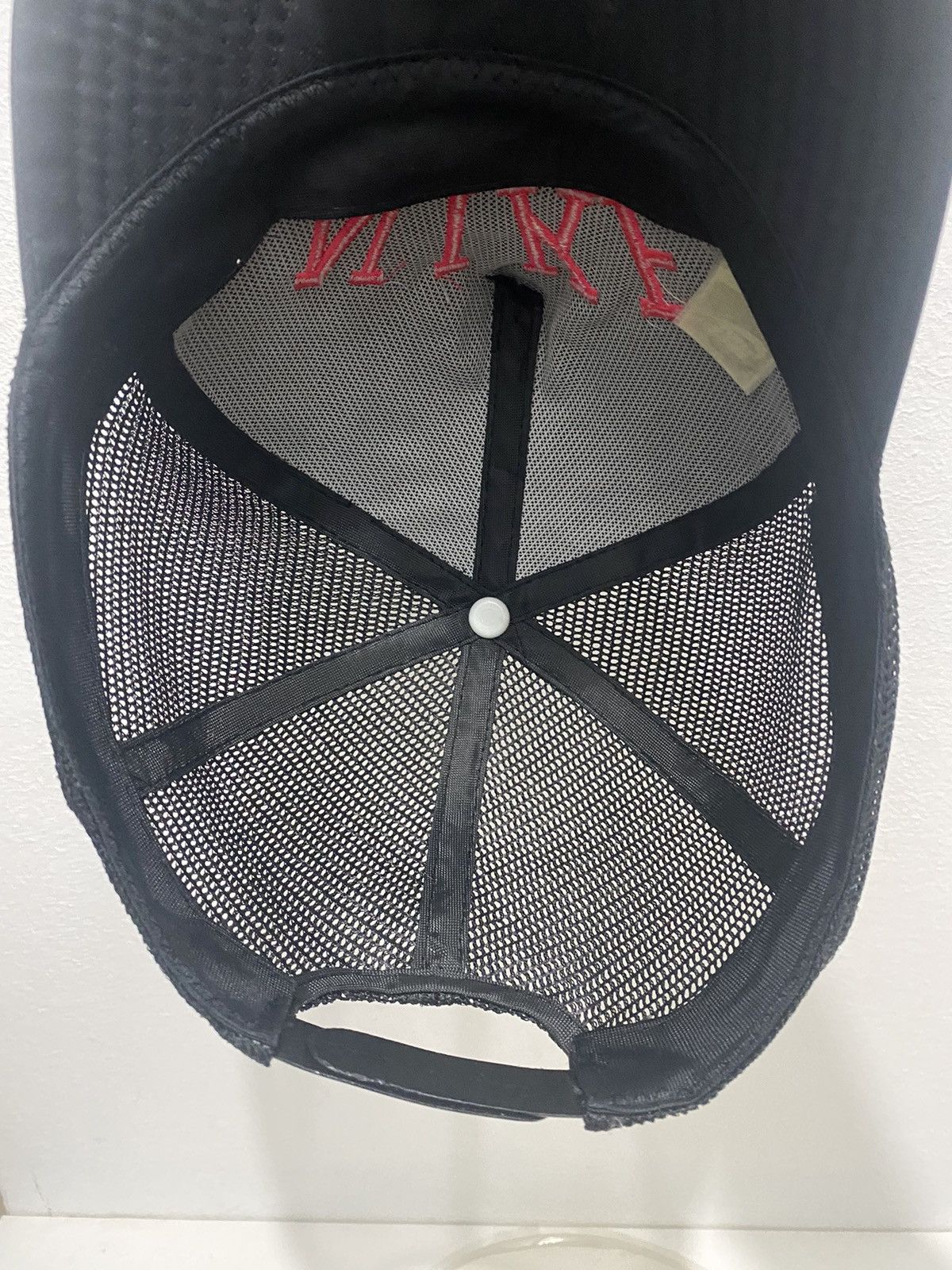 Nike 🇺🇸 Vintage Nike 90’s Spell Out Trucker Snapback Made Usa Size ONE SIZE - 6 Thumbnail
