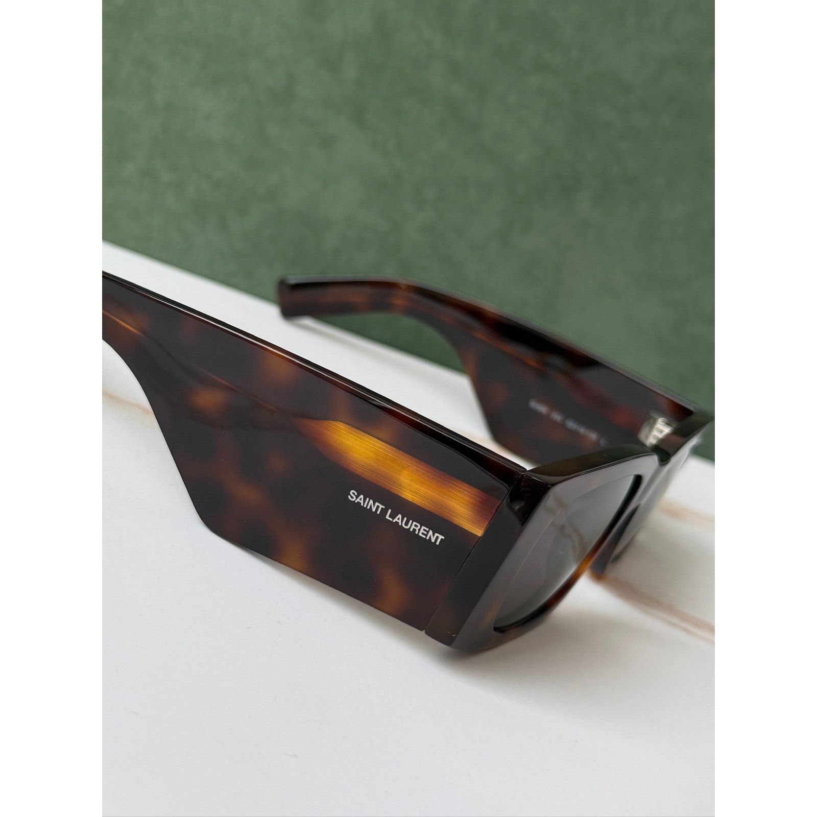 Saint Laurent Paris NEW Saint Laurent SL654 Sunglasses in Havana Brown $545 Size ONE SIZE - 7 Thumbnail