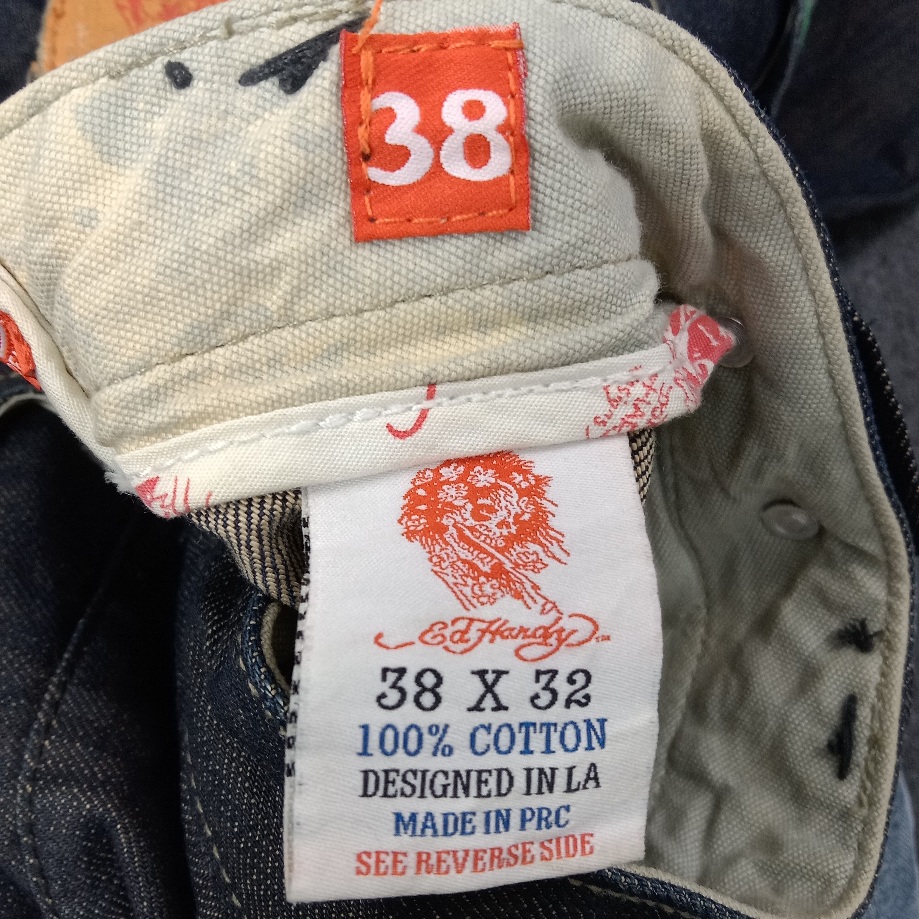 Ed Hardy Ed Hardy by Christian Audigier American Denim Jeans C258N15 Size US 38 / EU 54 - 16 Thumbnail