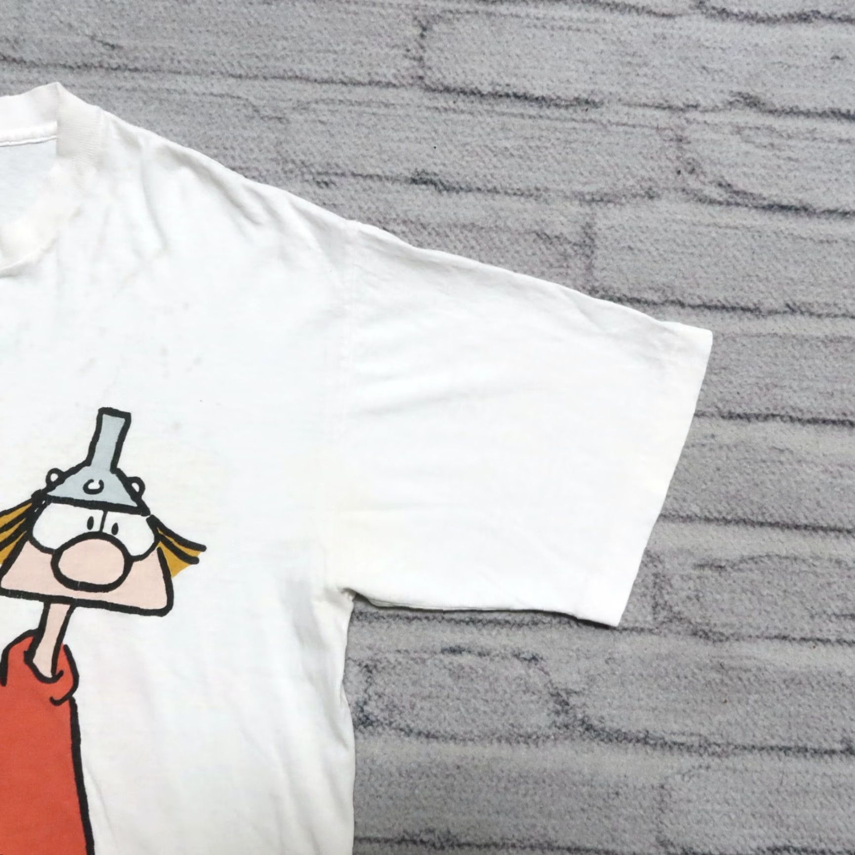 Vintage Vintage Hagar the Horrible Comic Strip Promo Art Shirt L White Men XS? Size US L / EU 52-54 / 3 - 5 Thumbnail