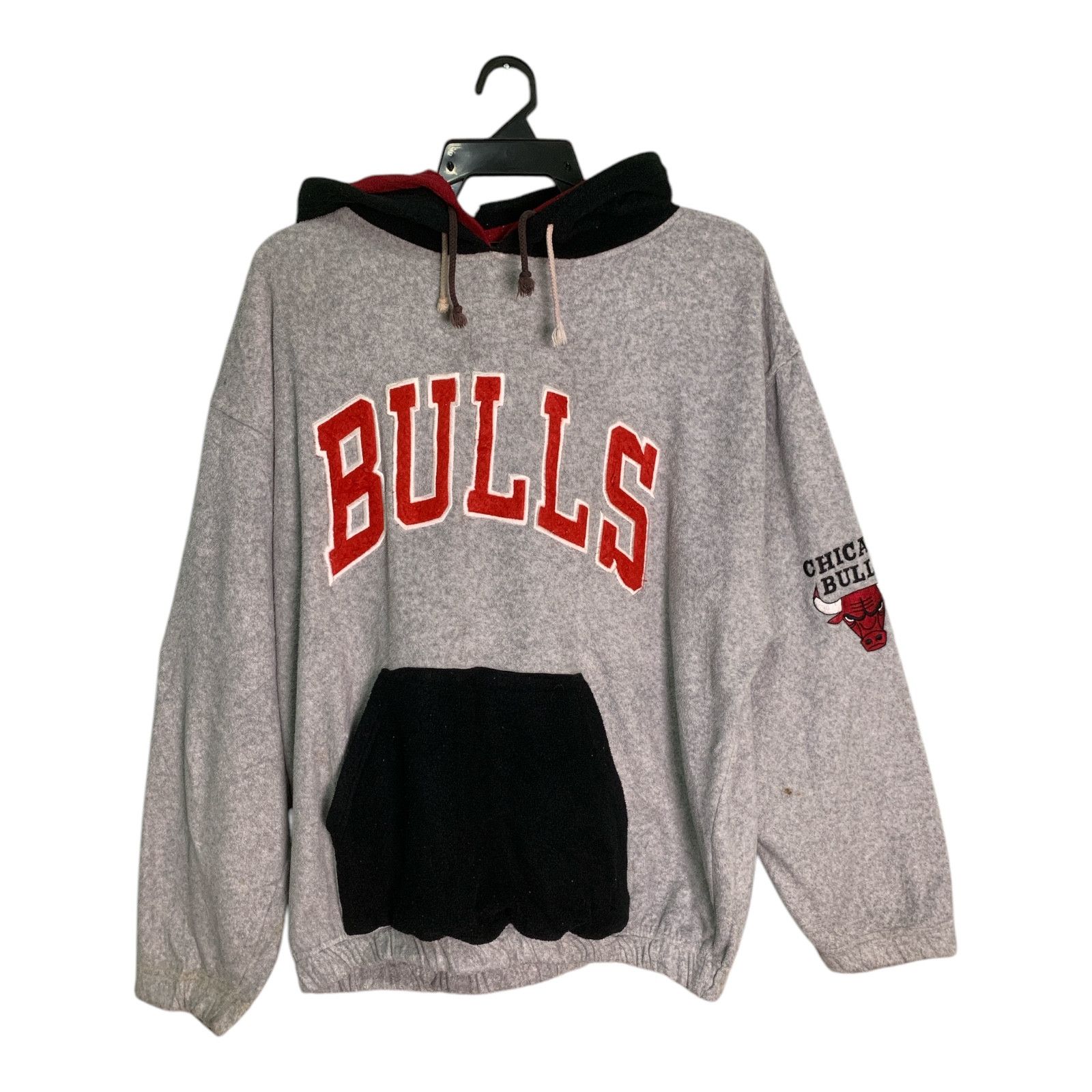 NBA Rare Design Vintage NBA Chicago Bulls Double Hoodie Sweater Size US L / EU 52-54 / 3 - 1 Thumbnail