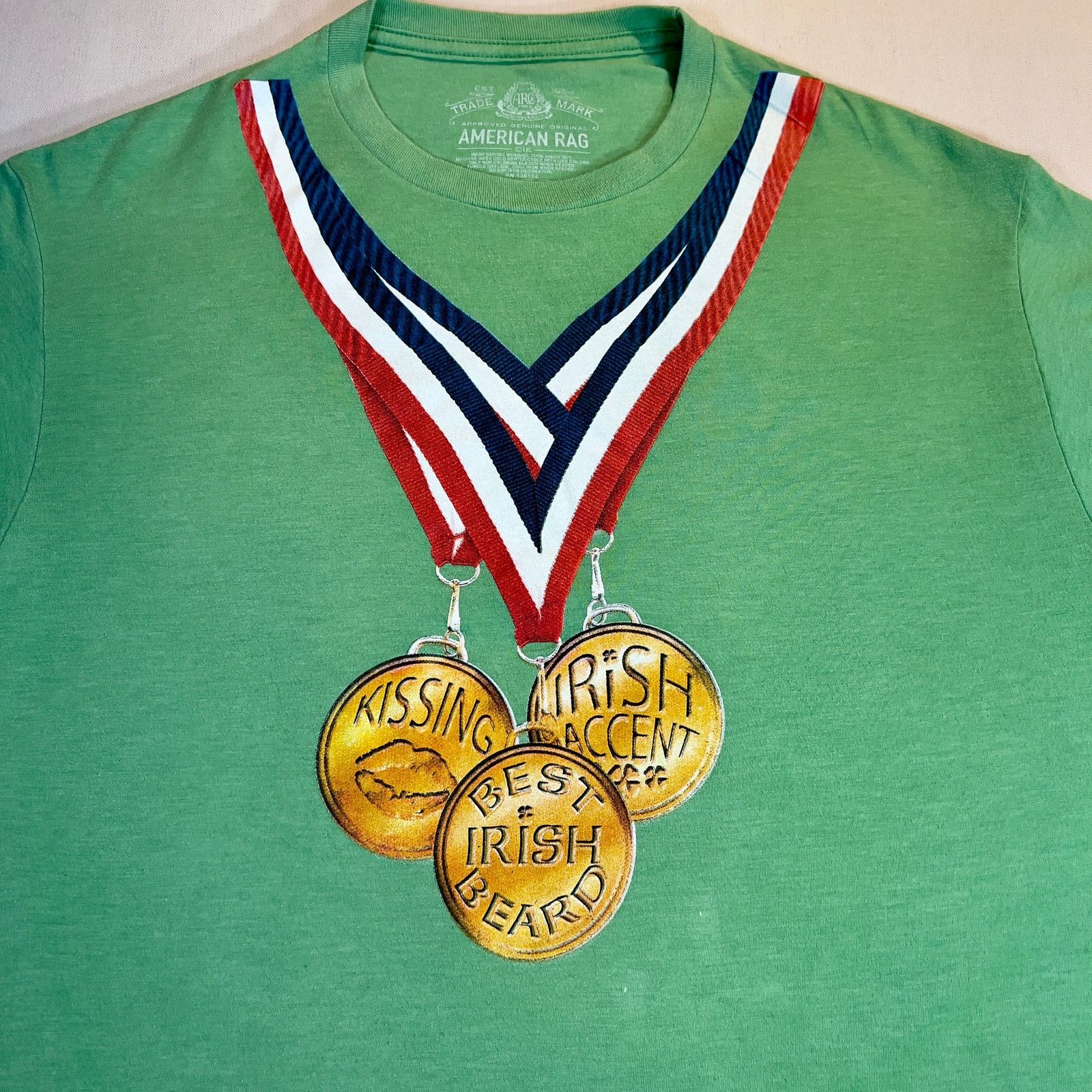 American Rag American Rag CIE Kelly Green Irish T-Shirt Unisex Size US M / EU 48-50 / 2 - 1 Thumbnail