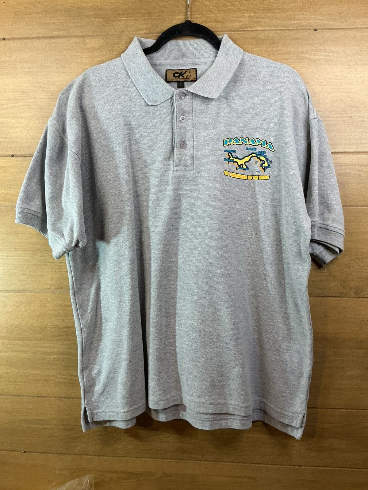 Other Vintage Panama Graphic Polo Shirt Gray Travel Print Size L Size US M / EU 48-50 / 2 - 1 Thumbnail