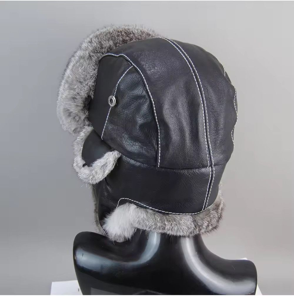 Other Unisex Genuine Sheepskin Real Rabbit Fur Hats Size ONE SIZE - 3 Thumbnail