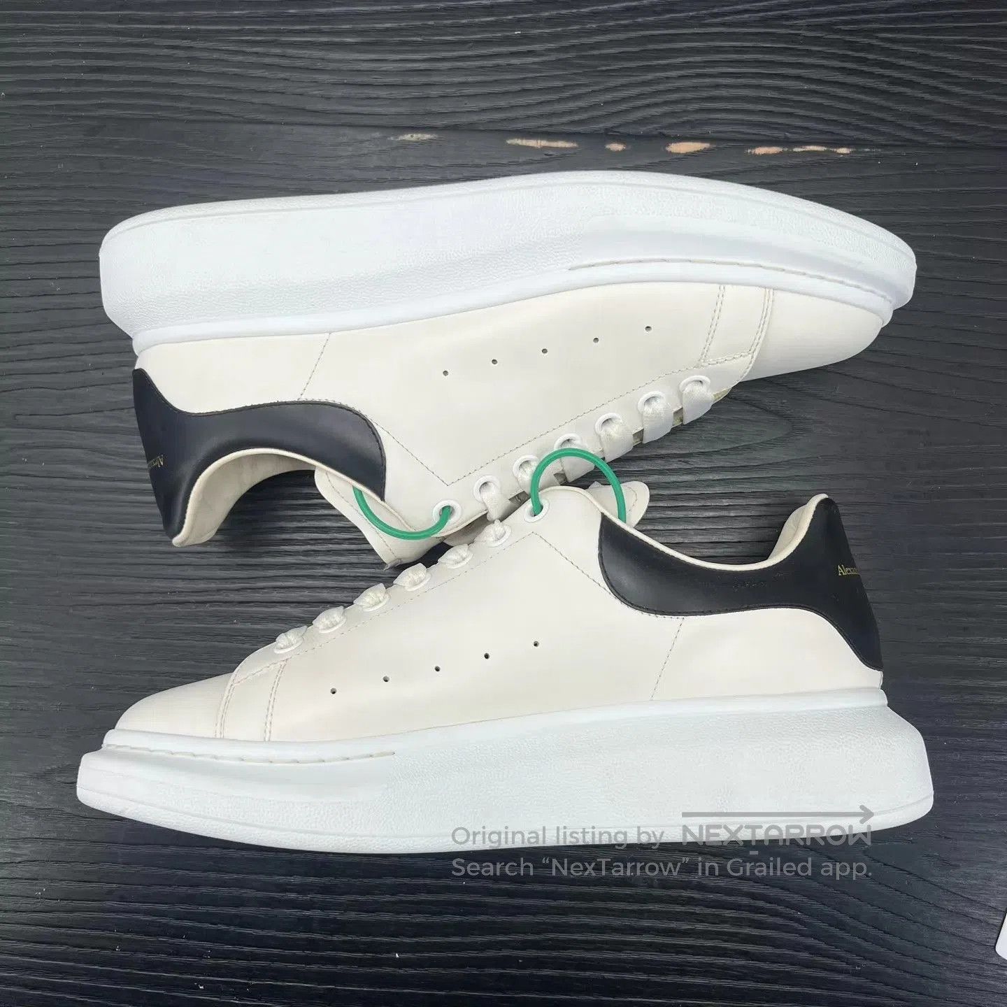 Alexander McQueen White Low-Top Sneakers Size 11. Size US 11 / EU 44 - 3 Thumbnail