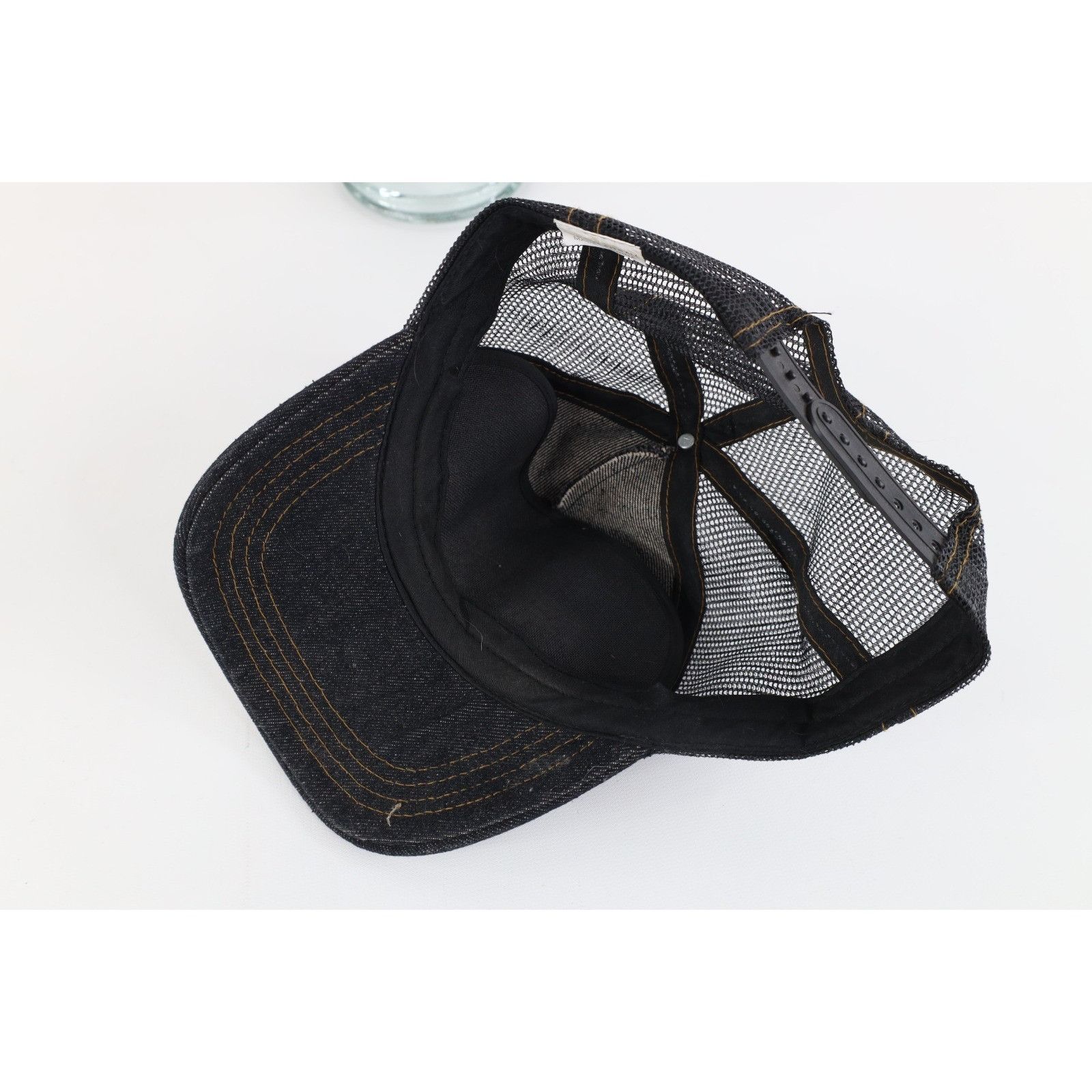 Vintage Vintage 90s Spell Out Kimball Midwest Chambray Trucker Hat Size ONE SIZE - 6 Thumbnail