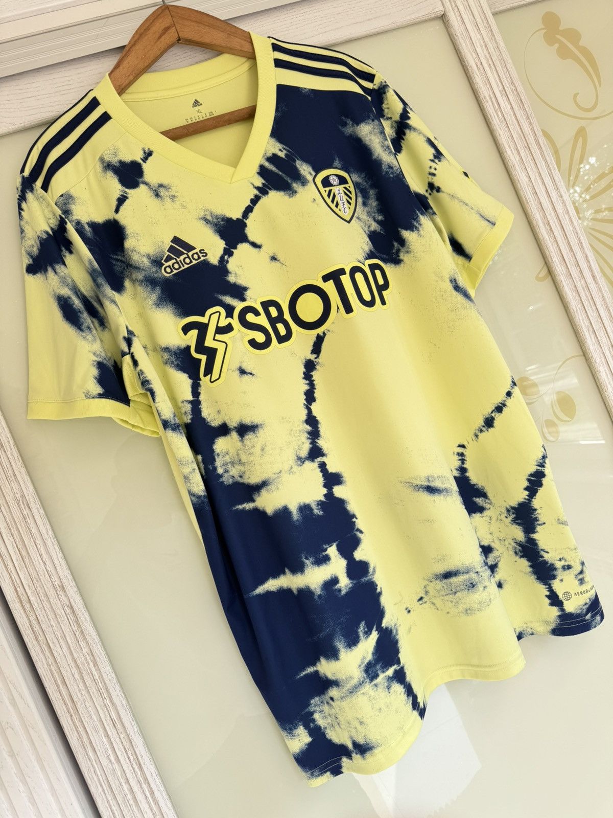 Adidas Leeds United 2022-2023 Away Soccer Jersey Football Kit Shirt Size US XL / EU 56 / 4 - 4 Thumbnail