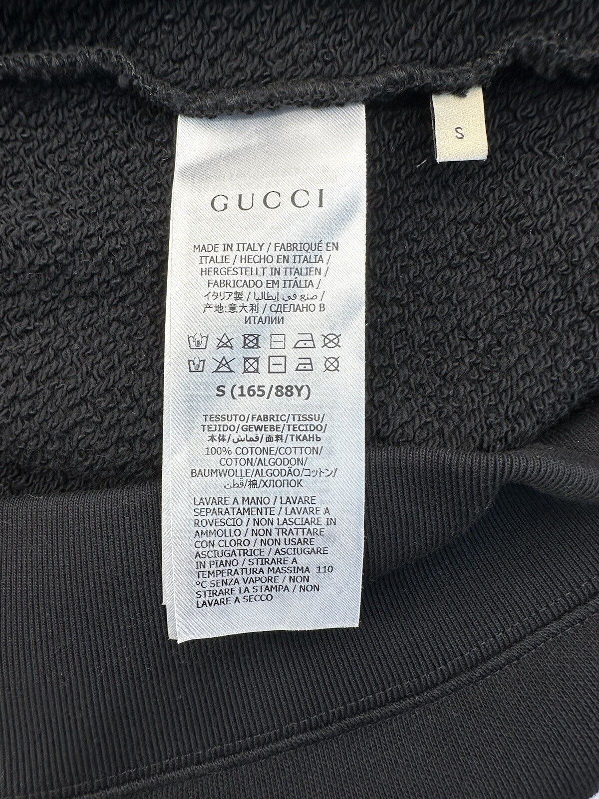 Gucci Size-S New Gucci Sweatschirt black Size US S / EU 44-46 / 1 - 8 Thumbnail