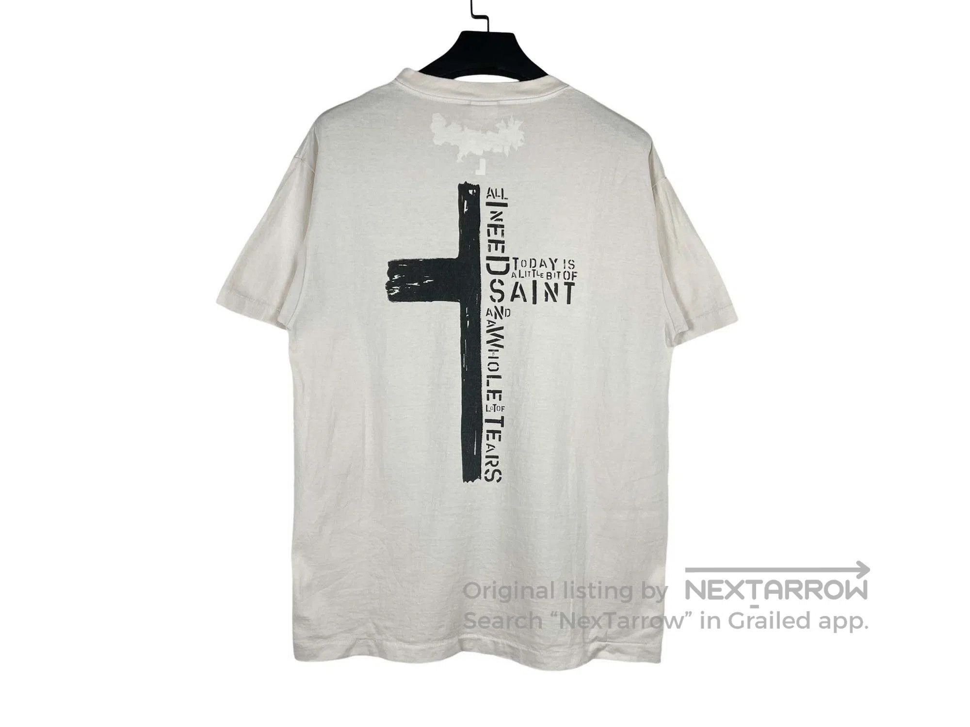 Saint Laurent Paris Saint Laurent Paris Washed Distressed Short Sleeve Size US L / EU 52-54 / 3 - 2 Thumbnail