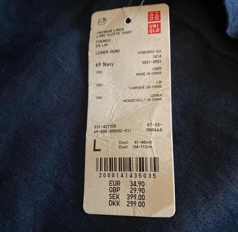 Uniqlo Premium Uniqlo Linen Long-Sleeve Shirt Size US M / EU 48-50 / 2 - 2 Thumbnail