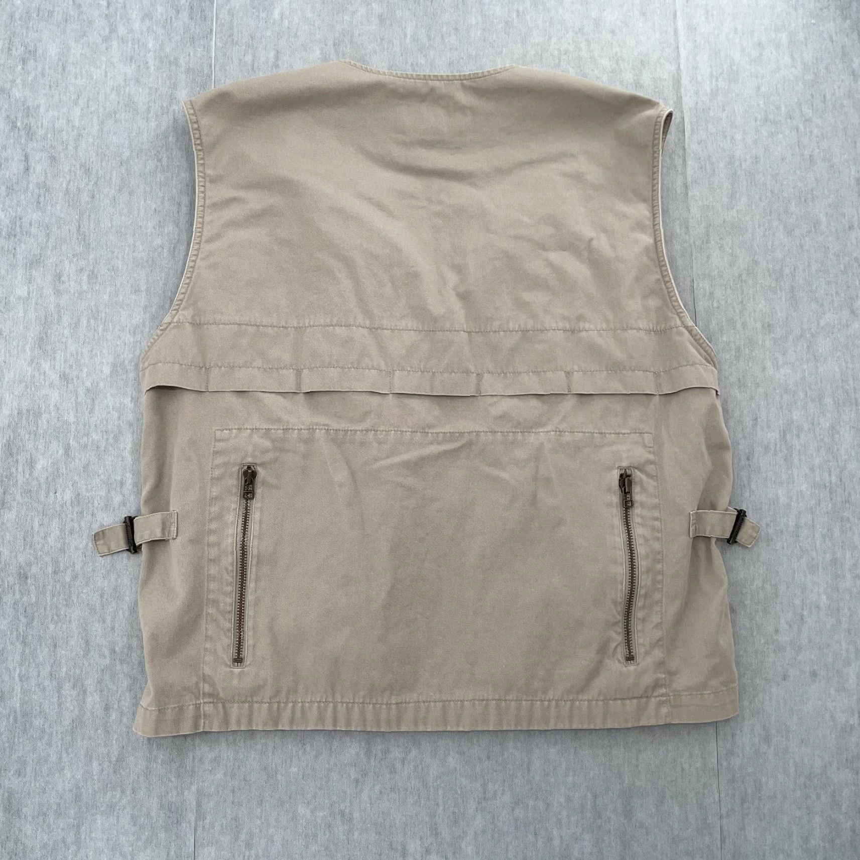 Tommy Hilfiger VINTAGE Tommy Hilfiger Utility Vest Adult Large Men Outdoors Hiking Hunting Fishing Beanie 90s Canvas Zipper Size US L / EU 52-54 / 3 - 2 Thumbnail