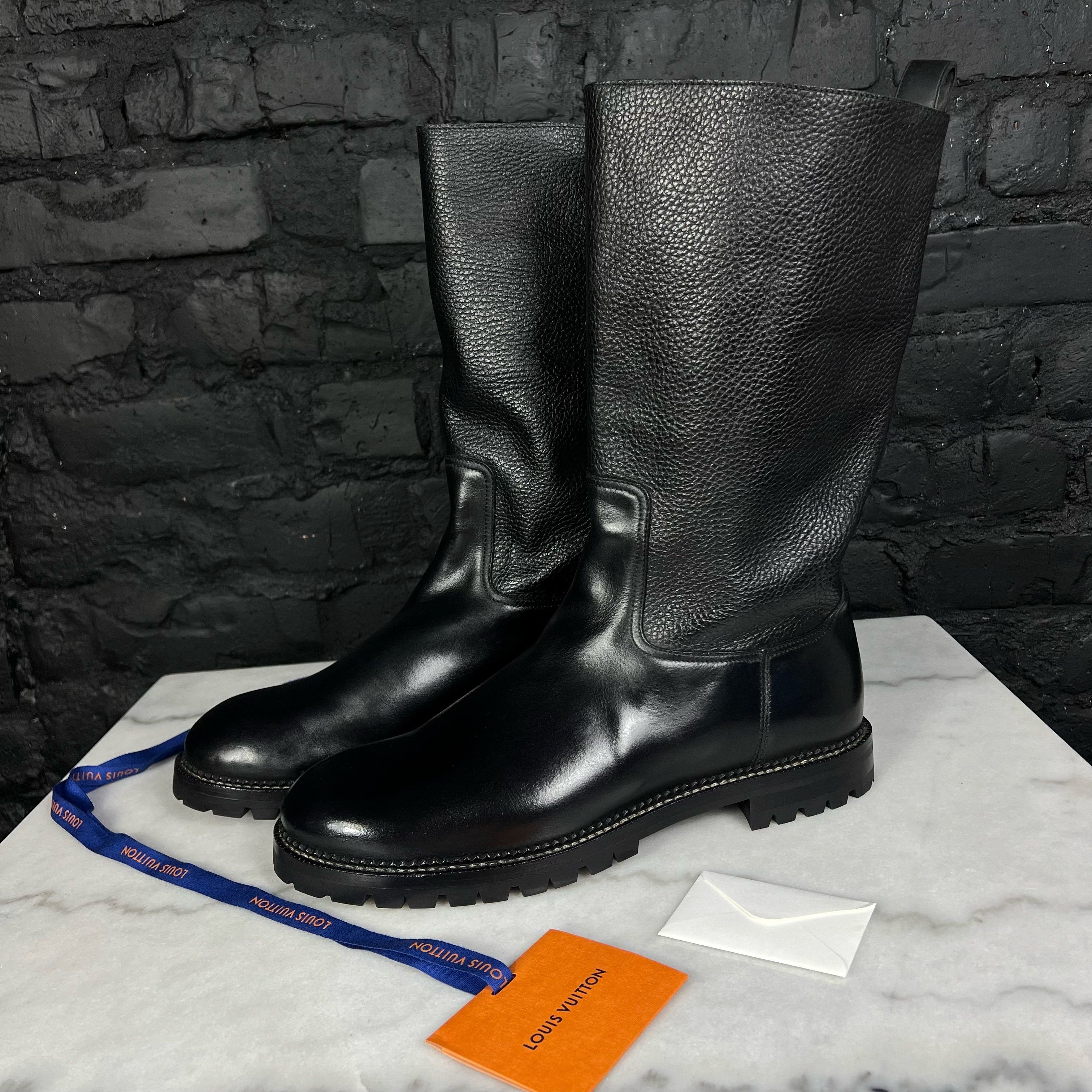Louis Vuitton Leather Boots Men Shoes Size UK8. Usa9, Eur43, S290