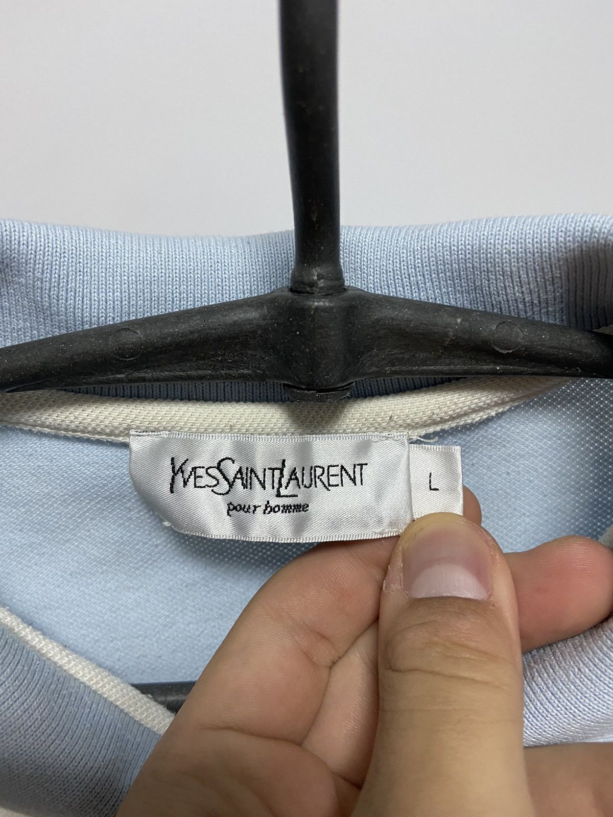 Vintage × Yves Saint Laurent Yves Saint Laurent T Shirt striped Small YSL Logo Y2K Size US L / EU 52-54 / 3 - 5 Thumbnail