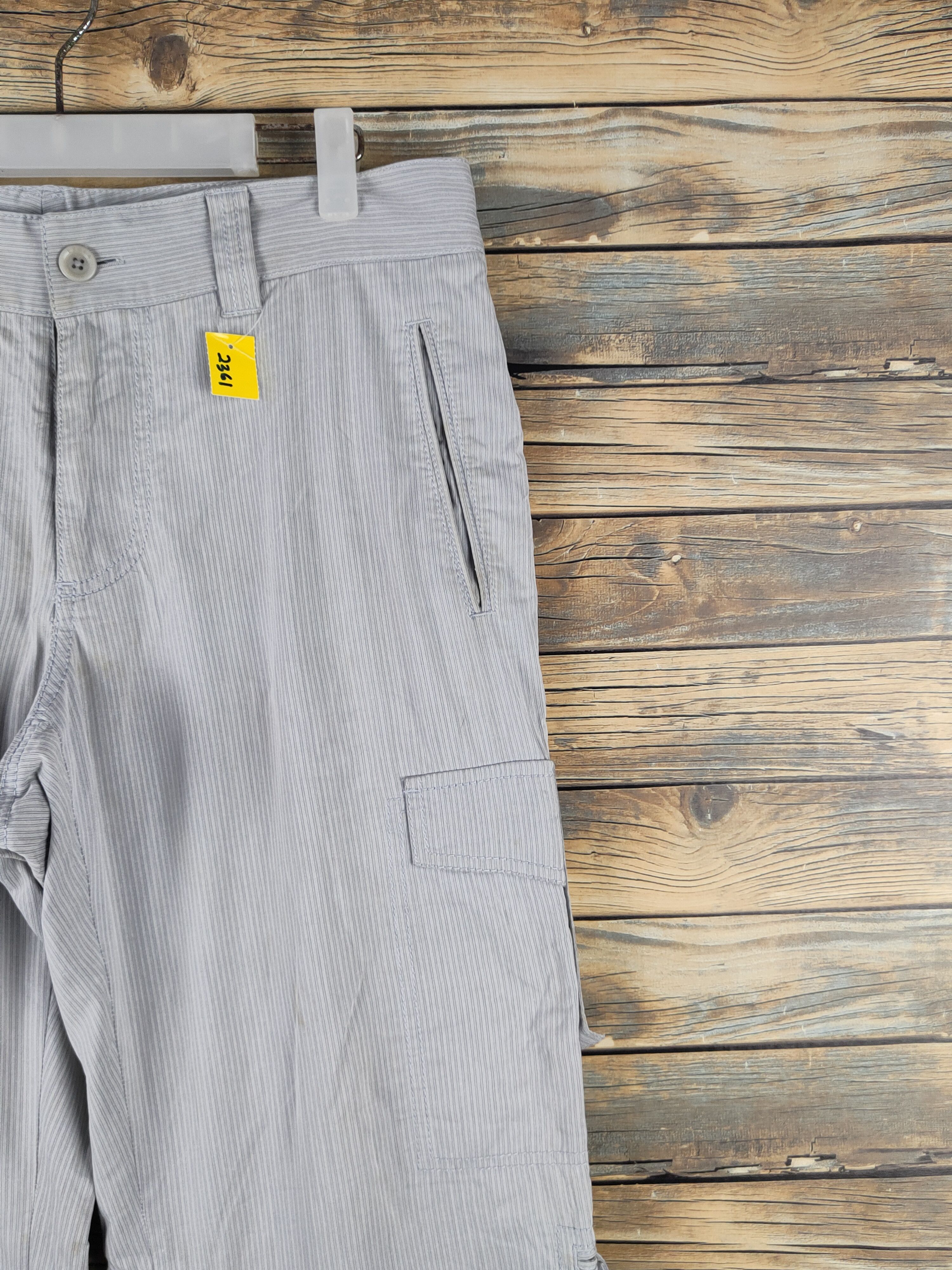 Japanese Brand Epoca Uoma Gray Multipocket Tactical Cargo Pants #2361 Size US 33 - 4 Thumbnail