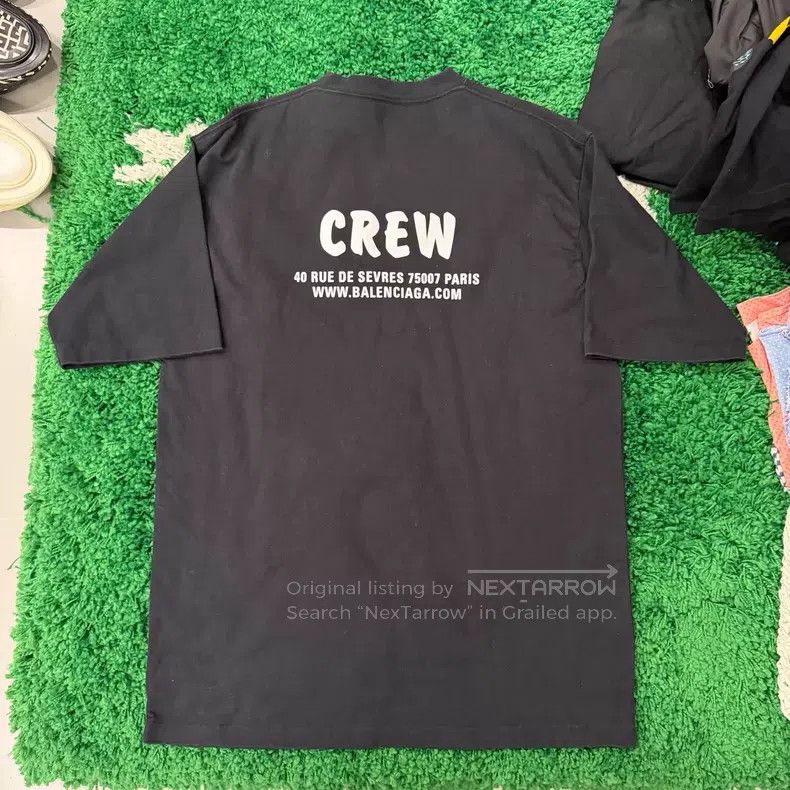 Balenciaga Balenciaga Crew Short Sleeve Size US S / EU 44-46 / 1 - 6 Thumbnail