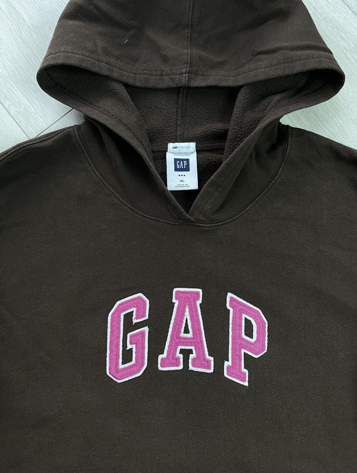 Gap × Vintage GAP hype brown vintage hoodie Size US S / EU 44-46 / 1 - 4 Thumbnail
