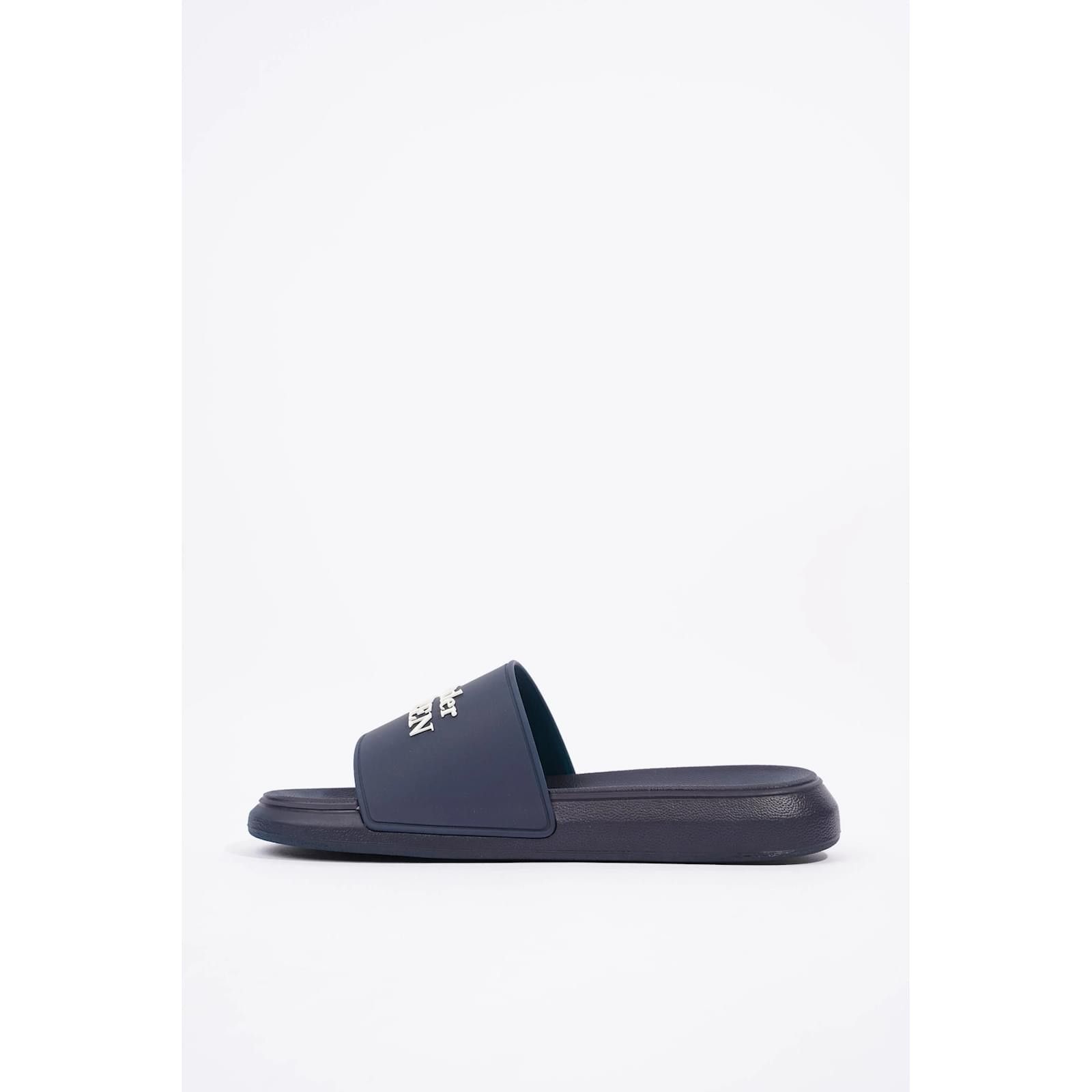 Alexander McQueen o1y1024 Slippers in Midnight Blue Size US 8.5 / EU 41-42 - 4 Thumbnail