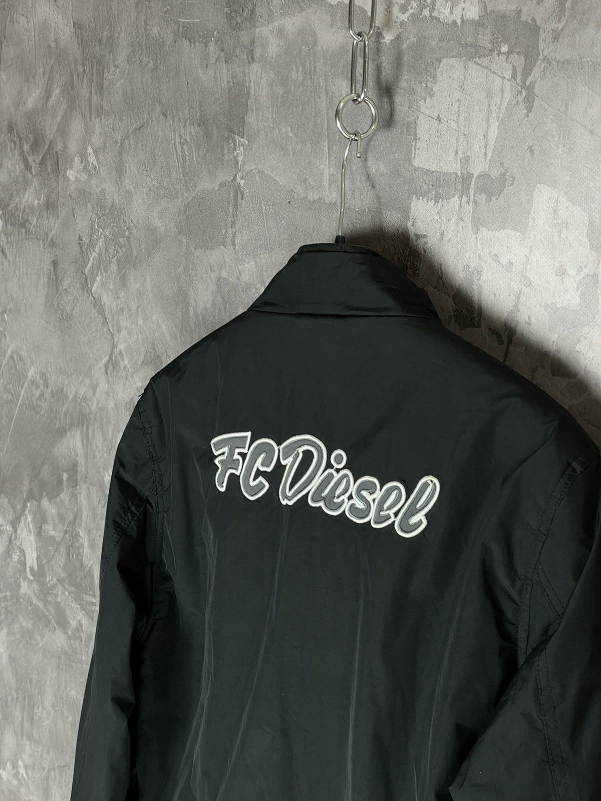 Diesel × Vintage Diesel Vintage Y2K Bomber Nylon Moto Jacket Size XL / US 12-14 / IT 48-50 - 10 Thumbnail