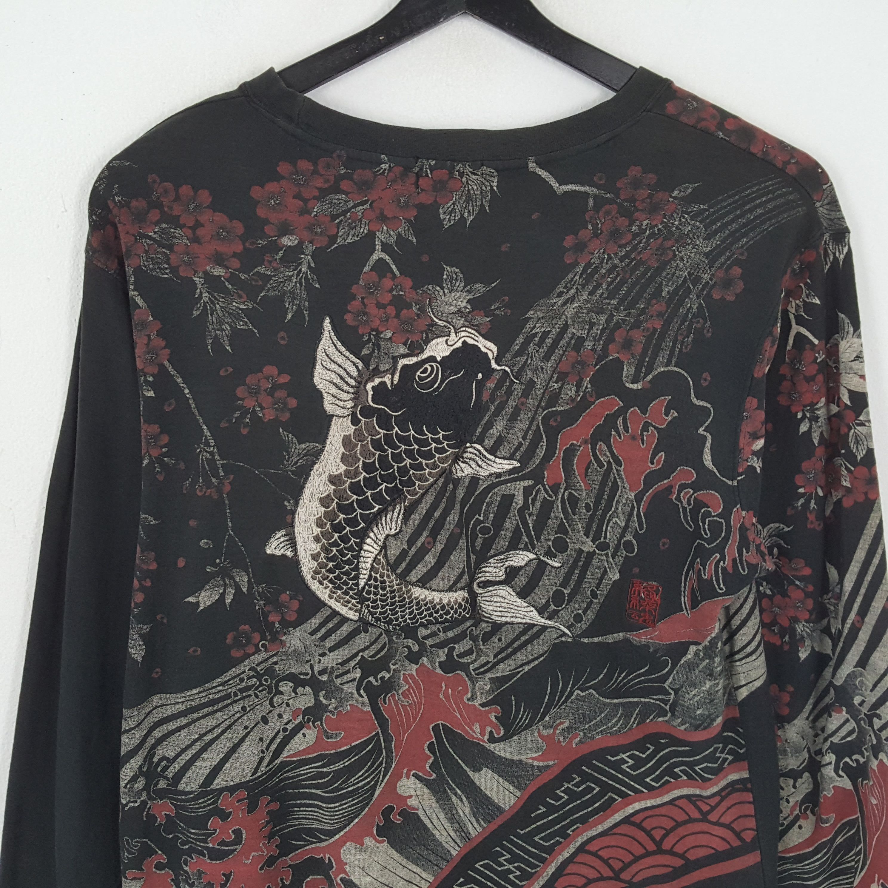 Japanese Brand KARAKURI TAMASHI Japanese Fashion Style Tshirt Size US XL / EU 56 / 4 - 2 Thumbnail