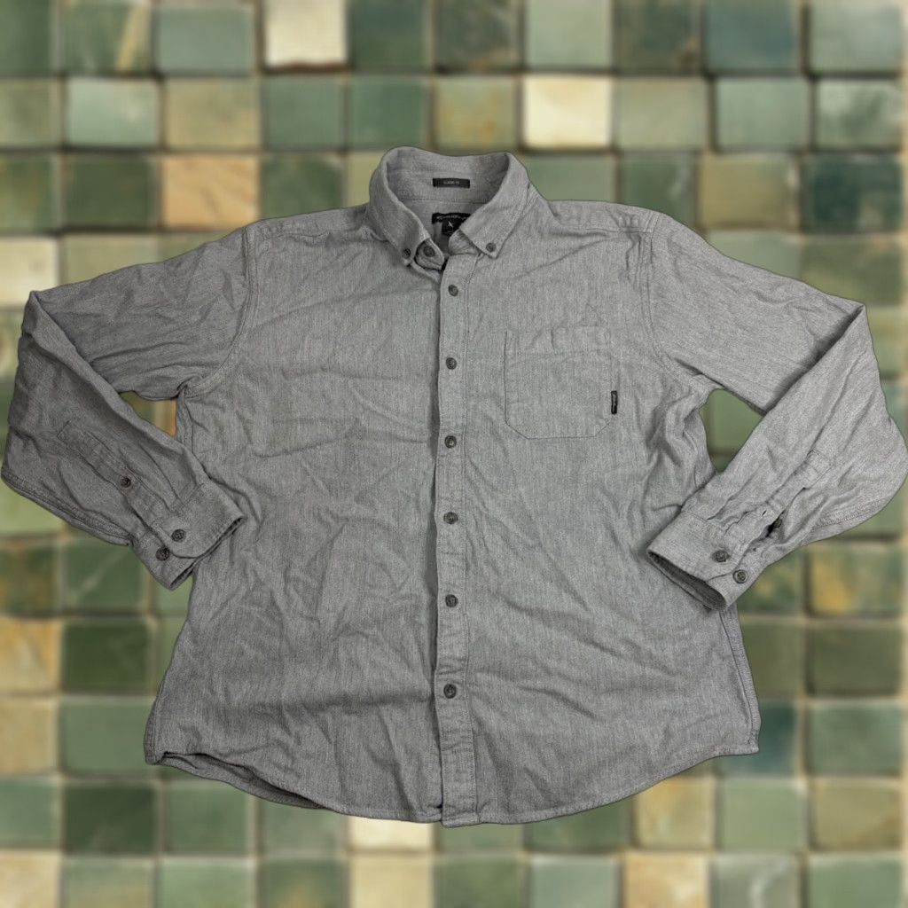 Eddie Bauer Eddie Bauer Button Down Gray Longsleeve Pocket Shirt Classic Fit Men L Large Size US L / EU 52-54 / 3 - 1 Thumbnail