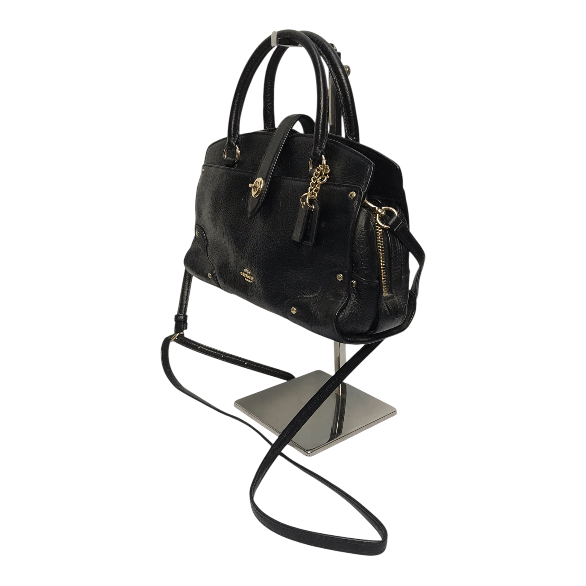 Coach Coach Leather Black Sling/Tote Bag Size ONE SIZE - 5 Thumbnail